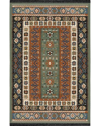 Dywan Tkany Etniczny Wielokolorowy Vintage 120x180 cm, Nilla Home
