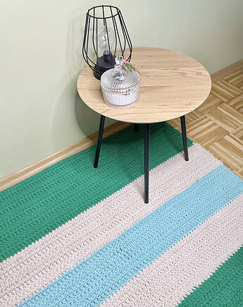 Zielony dywanik w paski, decodecoy