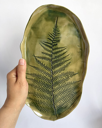 Patera z kolekcji FERN, patera natura, paproć