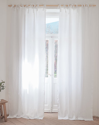 Zasłona z troczkami PURE WHITE