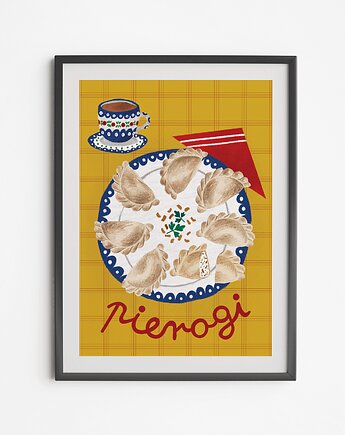 Plakat Pierogi Talerz Bolesławiec