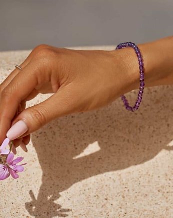 Bransoletka z kamienia naturalnego - Ametyst - STONE CARE