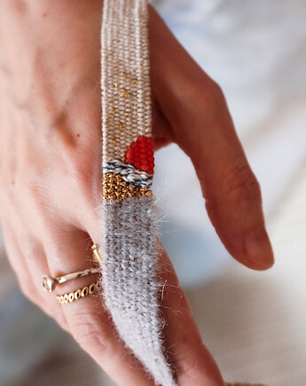 Bransoletka ręcznie robiona w stylu marynarskim, Słońcem Tkane