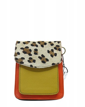 Torebka damska na telefon listonoszka skórzana skóra naturalna eko OLIVKA, Olivka Warsaw