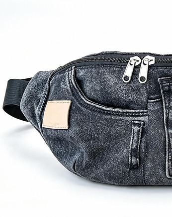 Nerka czarna jeans handmade
