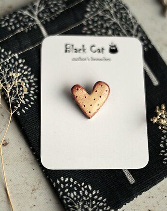Mini broszka serce