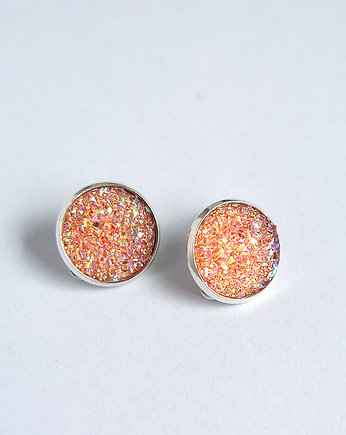 Klipsy - Druzy morelowe