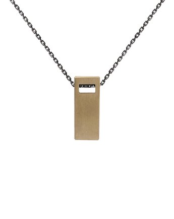 MONOLITH big / brass necklace