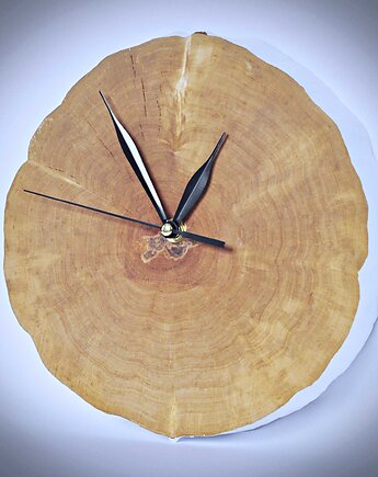 Drewniany zegar plaster Natural, Drewniane dodatki