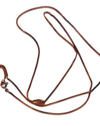 Łańcuszek ogniwkowy brązowy - 1 mm
