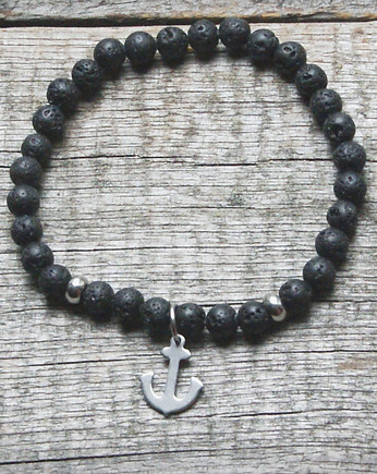 Męska bransoletka :: stal szlachetna :: kotwica, kaktusia