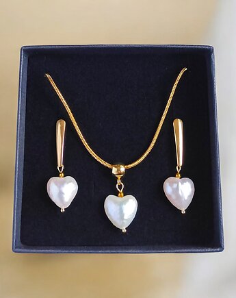 RAZEM TANIEJ! komplet : serce - perła : wyjątkowy prezent PREMIUM, kaktusia