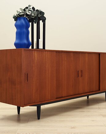 Sideboard tekowy, duński design, lata 70, produkcja: Dania