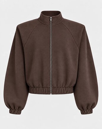 Bluza Wow zipper choclate