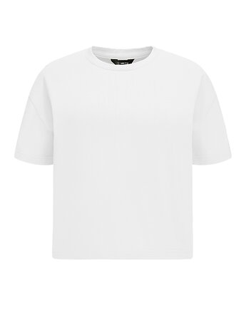 T-shirt Crop-Voila Biały