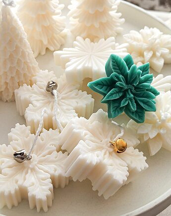 Świąteczna Świeczka Sojowa Śnieżynka, NOOA