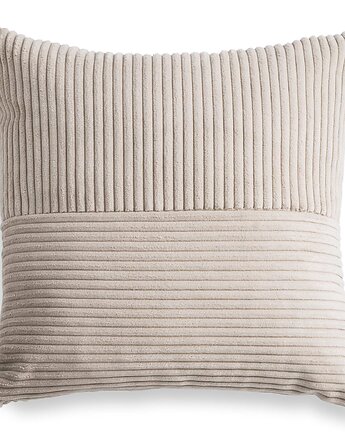 Cord Slim kremowa poduszka dekoracyjna 45x45