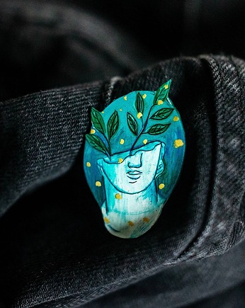 Broszka ocean myśli, Pintura