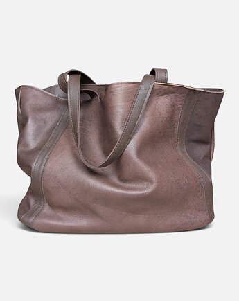 Shoper bag brązowa czekoladowa torba