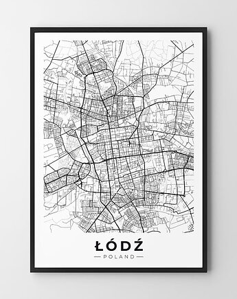 Plakat Mapa Łódź