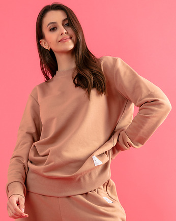 Bluza basic choco F1406