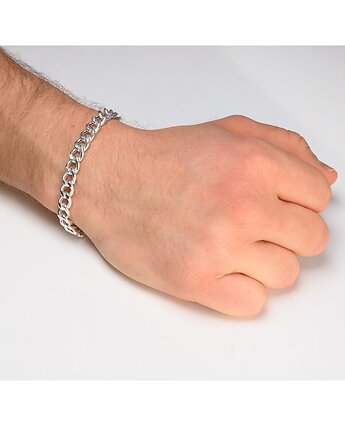 Bransoletka srebrna typ pancerka, Ade Art