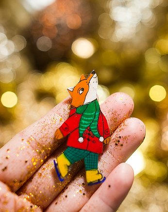 Broszka z lisem Władysławem, Pintura