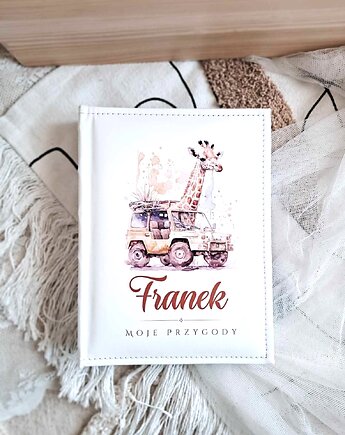 ALBUM ŻYRAFA z imieniem, prezent na chrzest, roczek, święta, LOO LOO DREAM