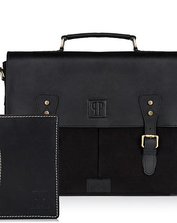 ZESTAW ZUP-28-BL: TORBA T-07-BL PORTFEL T-13-BL