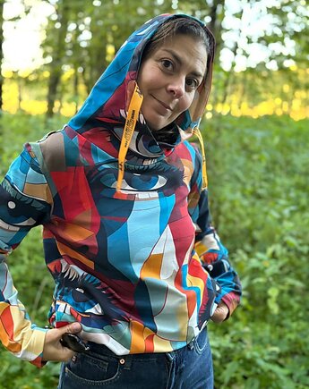 Bluza kangurka "Eyes" unisex