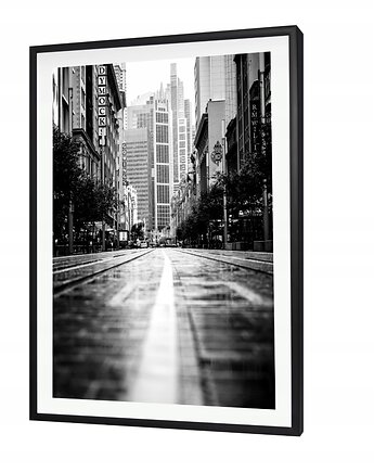 CZARNA RAMKA 30X40 CM ALUMINIOWA NA PLAKAT
