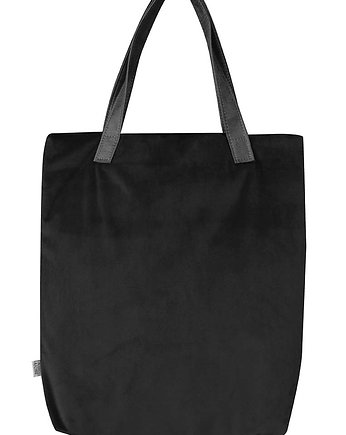 Torba Mr.m velvet czarna/uszy skóra naturalna