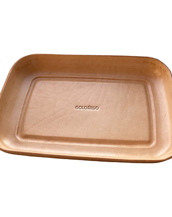 Skórzana misa 100% Hand Made dekoracja rękodzieło, Coloriso