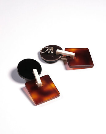 Klipsy Margot w kolorze Dark Tortoise
