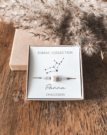 Bransoletka znak zodiaku Panna chalcedon, Tiny Stone