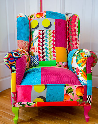 Fotel Uszak Patchwork