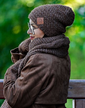 Czapka MERINO Explorer Brązowy