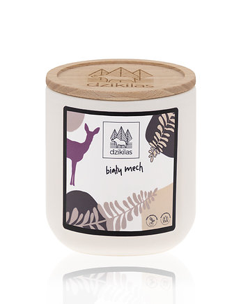 Biały mech M - średnia świeca rzepakowa, Dzikilas