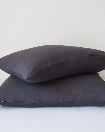 Lniana poszewka Classic CHARCOAL