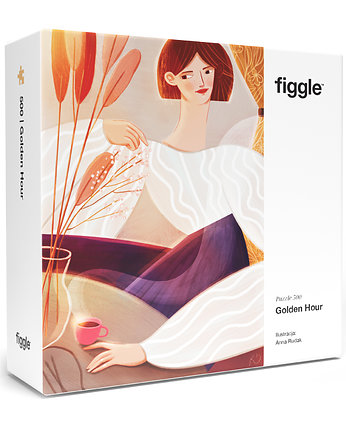 FIGGLE Puzzle 500 Golden Hour. Ilustracja: Anna Rudak