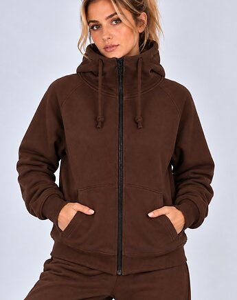Bluza Na Zamek ,,SUZANA" Czekolada