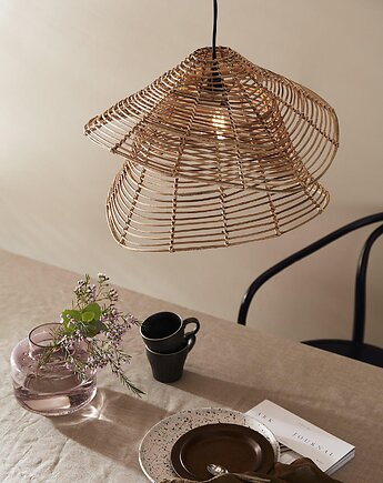 Ręcznie wykonana lampa wisząca Olga 51 cm z rattanu