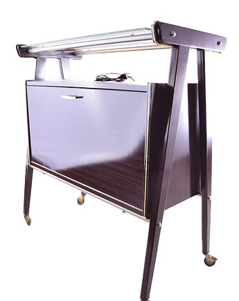 Barek RAMA podświetlany Włochy Mid-Century Modern lata 50./60. 80x84x42 cm