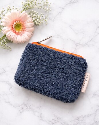 Portfel card holder Granatowy Baranek