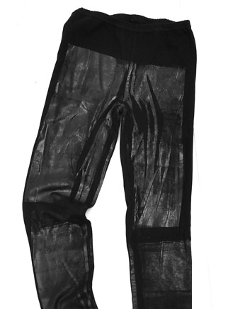 Ręcznie drukowane Black leggins / darkstyle
