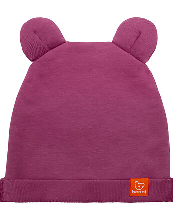 Czapka BEANIE BEAR - ciemny róż