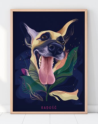 Plakat Radość / Pies