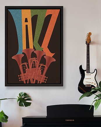 Jazz - plakat muzyczny fine art
