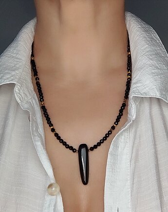 Onyksowy grot z czarnym turmalinem, Studio Gazela