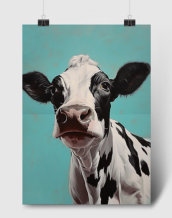 Plakat w stylu pop art "Krowa"